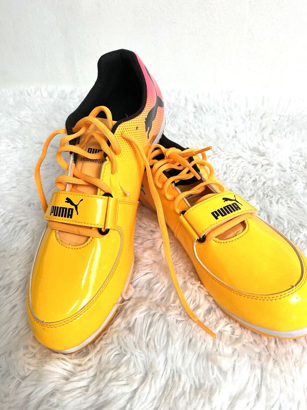 Puma Evospeed Long Jump Track & Field Shoes US Size 11.5 Yellow Black Sport